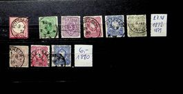 ALLEMAGNE DETSCHES REICH TIMBRES OBLITÉRÉS 1872-79  / T990