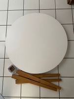 Table ronde JYSK JEGIND Ø105 cm – blanc / bois naturel