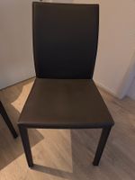 BoConcept Zarra Chairs, Set of 5, Grey, Bonded Leather