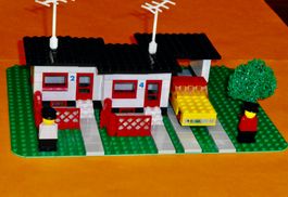 Lego Vintage/ 353 Terrassenhaus mit Car+Garage von 1972