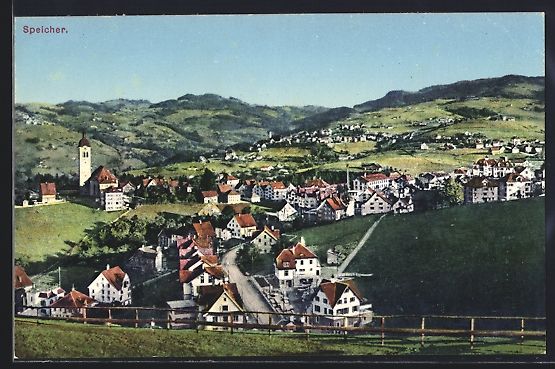 Cartes postales: AK Speicher, Panorama der Ortschaft – D'occasion à Berlin par bartko-reher