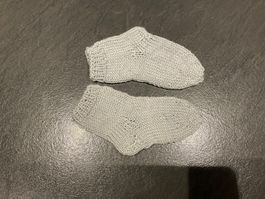 Handgestrickte Kinder - Socken  Fusslänge 12 cm / Gr. 18-19
