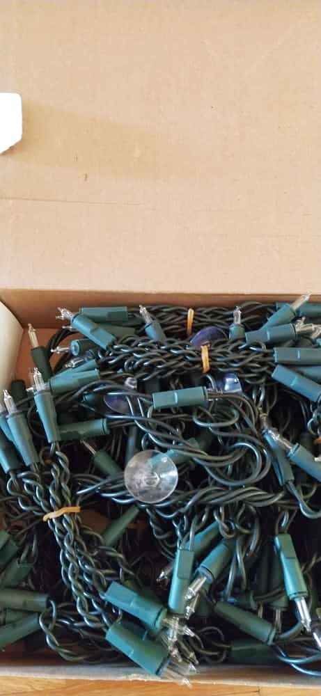Ghirlande e barre luminose: Lichterkette bzw. Lichtwasserfall mit elektronischem Dimmer – Nuovo (secondo la descrizione) da Zürich venduto da 1980ale 1