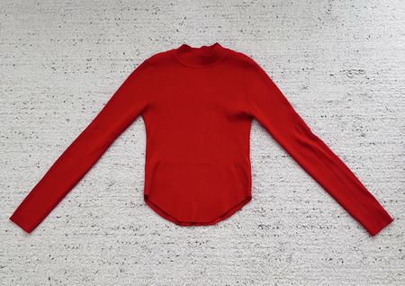 Stradivarius Pullover Rot Crop 