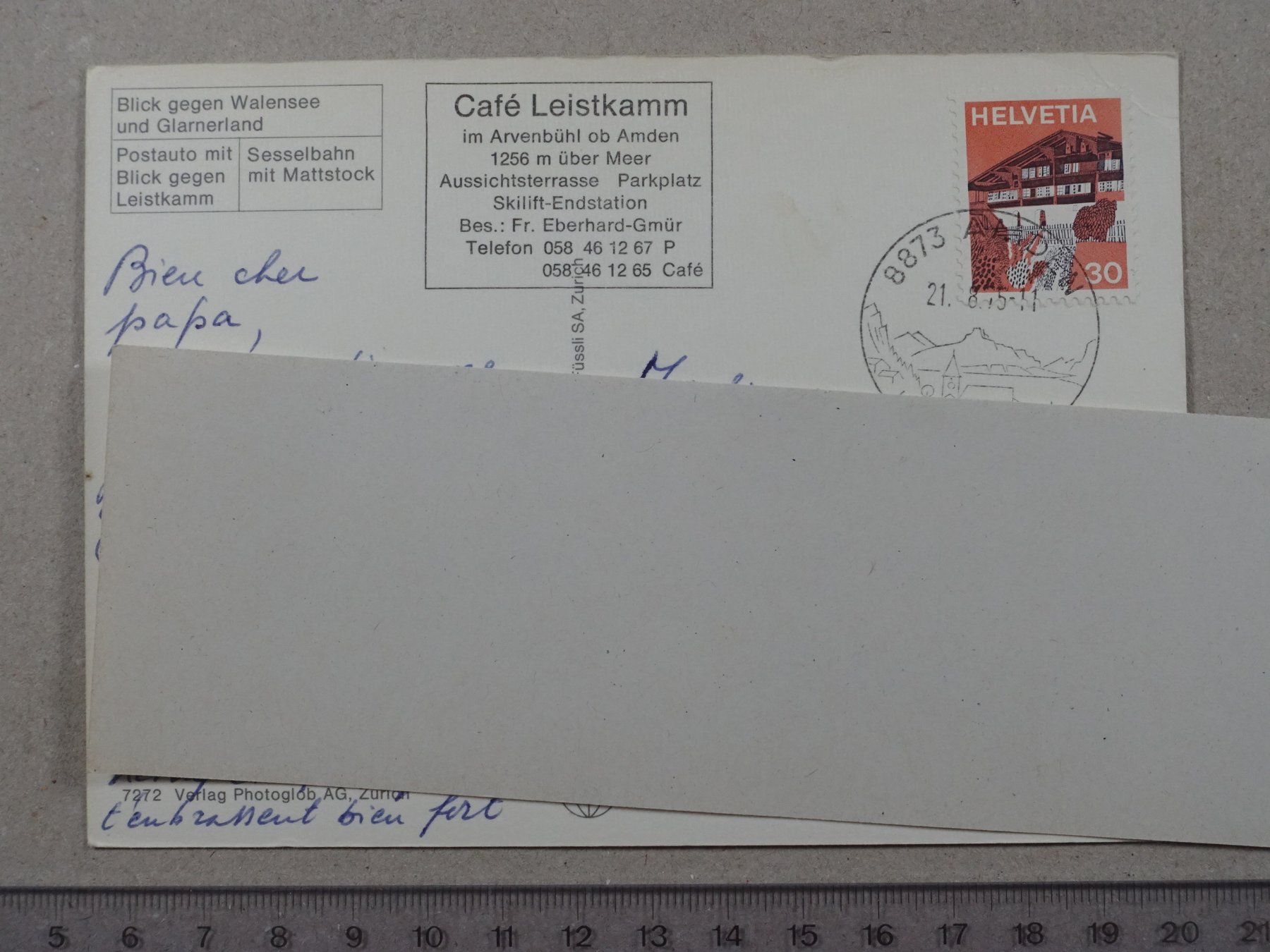 Cartoline postali: Amden, 1975 – Usato da Lenzburg venduto da fh1 1