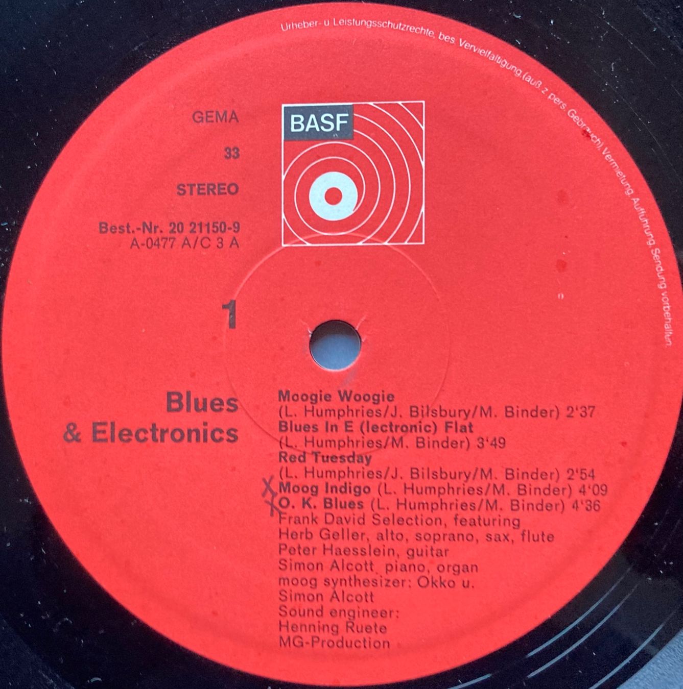 Vinyles: FRANCK DAVID SELECTION - BLUES & ELECTRONICS – D'occasion à Poliez-Pittet par Newtown-Records 2