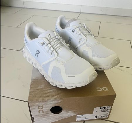 On Cloud 6 - Weiss 42.5 Herren Sneaker