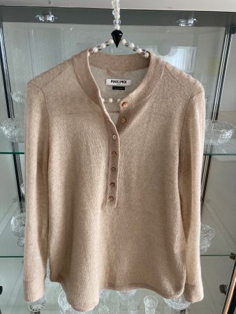 Max&Moi, Pullover, 100% Kaschmir, Gr. 36, beige