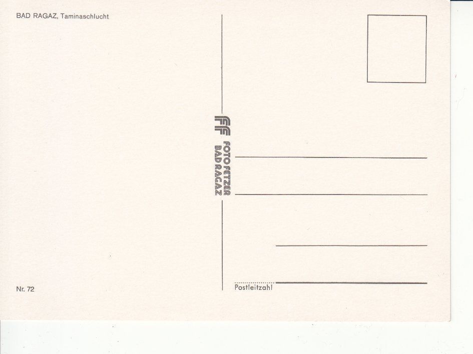 Cartoline postali: Taminaschlucht 1 um 1985 – Usato da Bürglen TG venduto da StampGraf 1