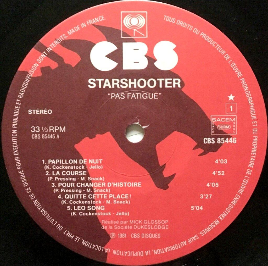 Dischi in vinile: STARSHOOTER - PAS FATIGUE – Usato da Bottens venduto da hotter-than-hell 2