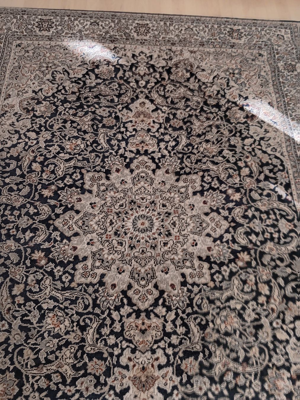 Tappeti: Orientteppich dunkelblau beige mit klassischem Muster – Usato da Ebikon venduto da Tanzbegleiter 1