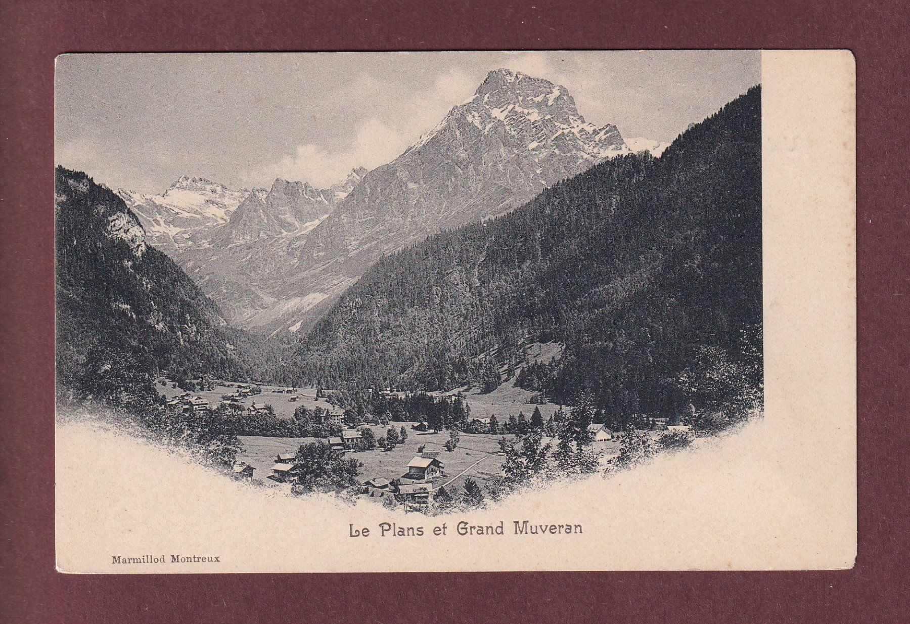 Cartoline postali: LES PLANS sur Bex - Grand Muveran – Usato da Pully venduto da nicecards