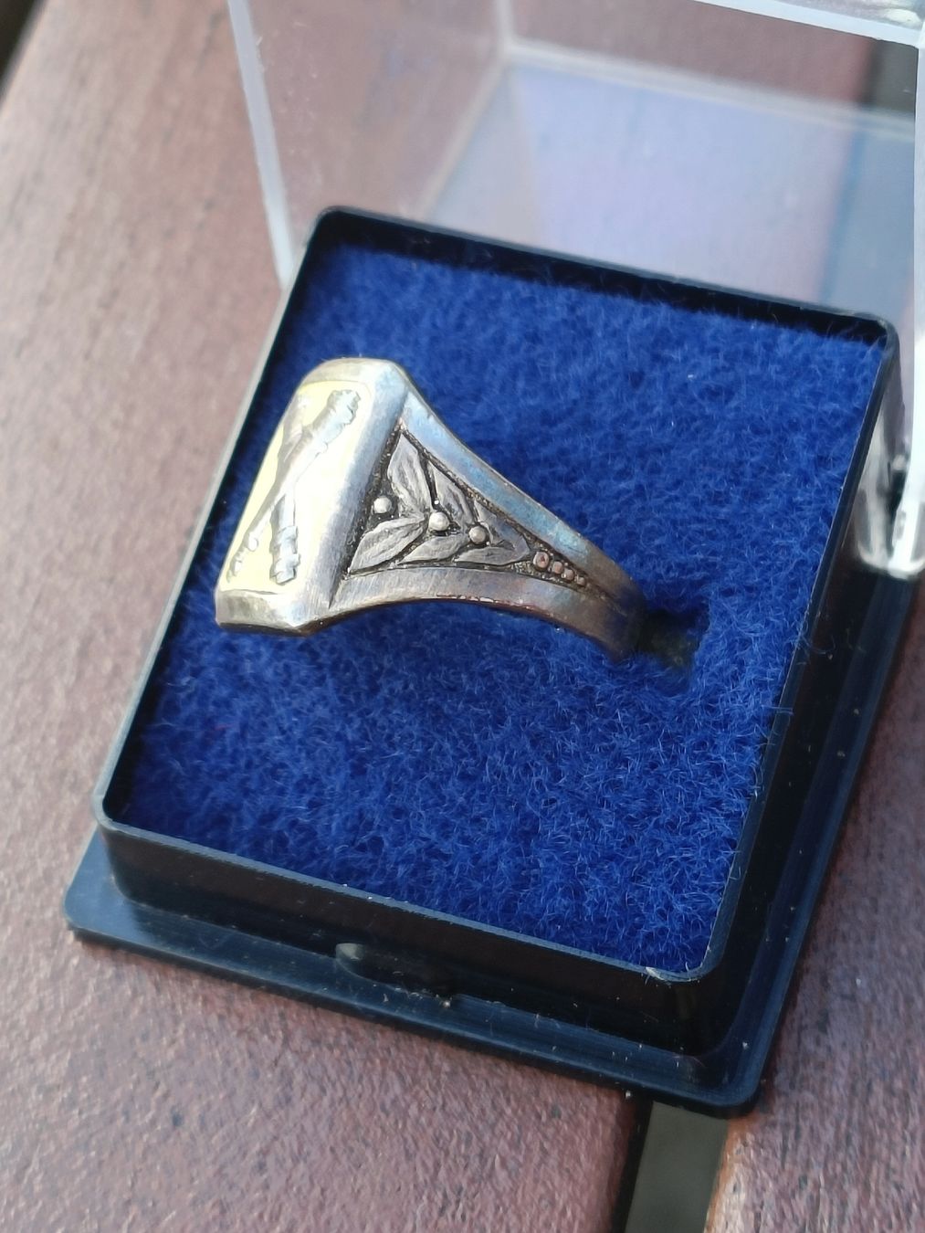 Schweizer Armee Uniformi: Historischer Schweizer Militär Ring Kanonier ca. 1930 – Usato da Brugg AG venduto da Ente015 2