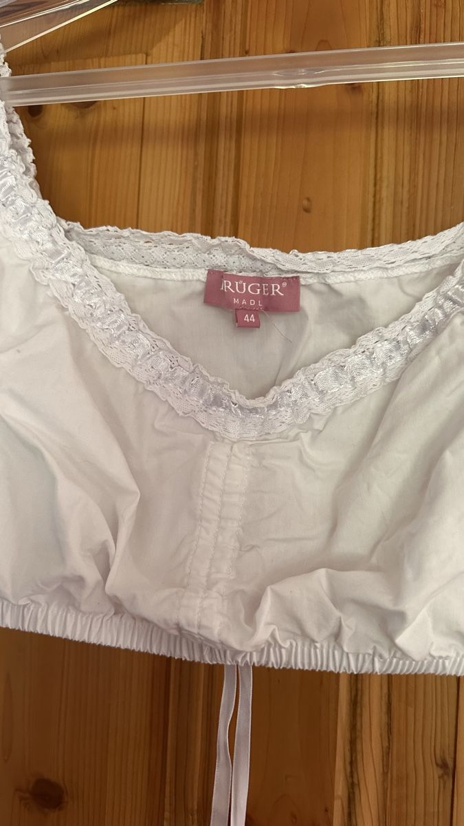 Krüger Blusen: Dirndl Trachtenbluse weiss Grösse 44 von Krüger neu – Neu (gemäss Beschreibung) aus Flaach von sel_62zs 1