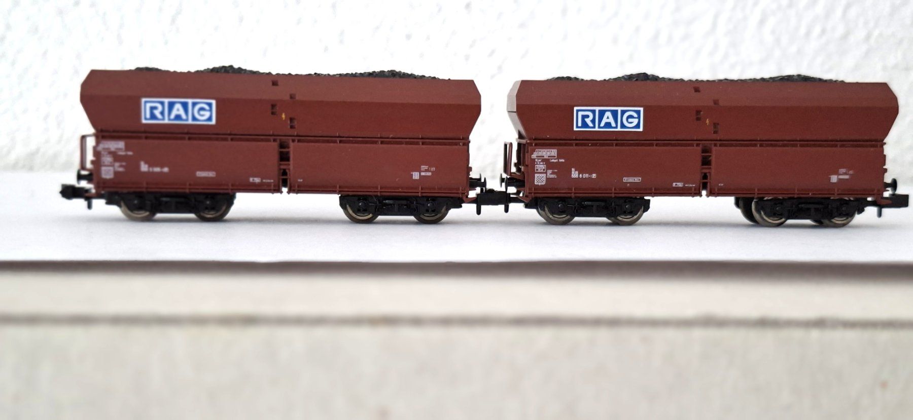 Roco Modellini di ferrovie: 2 Roco DB Kohlewagen RAG – Usato da Biberist venduto da Ntrains