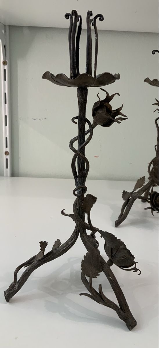 Kerzenständer: Paire de chandelier en fer forgé – Gebraucht aus rolle von Tontonjulot 3
