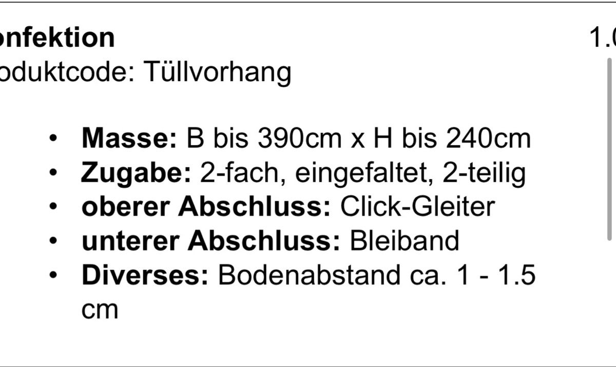 Tende: Vorhang – Usato da Rupperswil venduto da Marscu 6