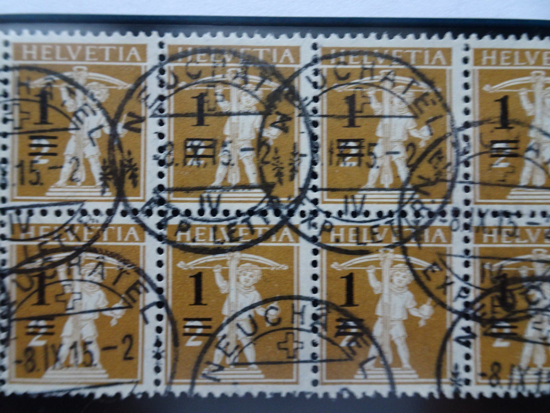 Cartoline postali: 1915 – Usato da Aadorf venduto da Chnorli-Furz 1