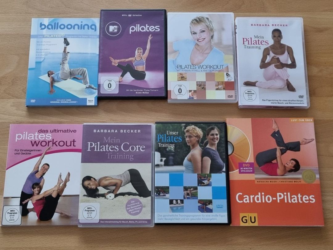 Alle DVDs: PILATES DVD SET – Gebraucht aus Mädris-Vermol von lillie81