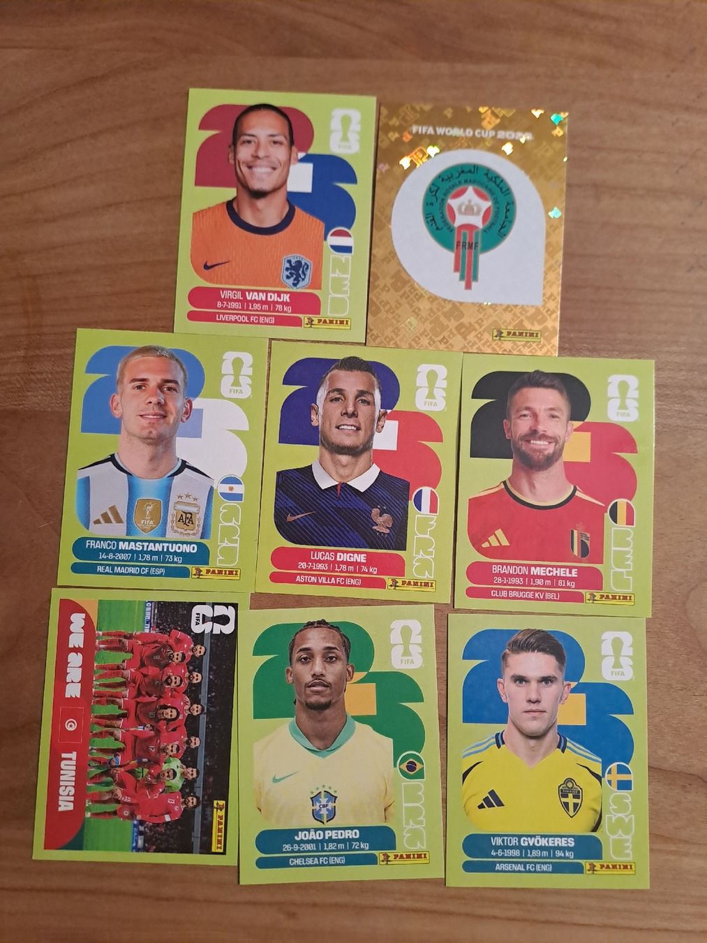 Panini Carte collezionabili: 8 Paninibilder, Van Dijk, Mastantuono etc. – Nuovo (secondo la descrizione) da Steinerberg venduto da mat_h2m5