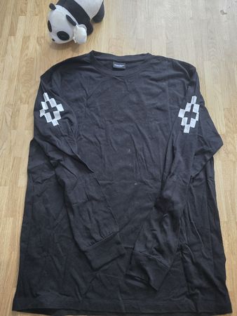 Marcelo Burlon, T-shirt manches longues noir, Taille S.