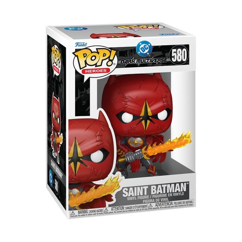 Funko Statuette: DC Dark Multiverse POP! Heroes Vinyl Saint Batman 9 cm – Nuovo e nell'imballaggio originale da St-Imier venduto da ATTAKSHOP