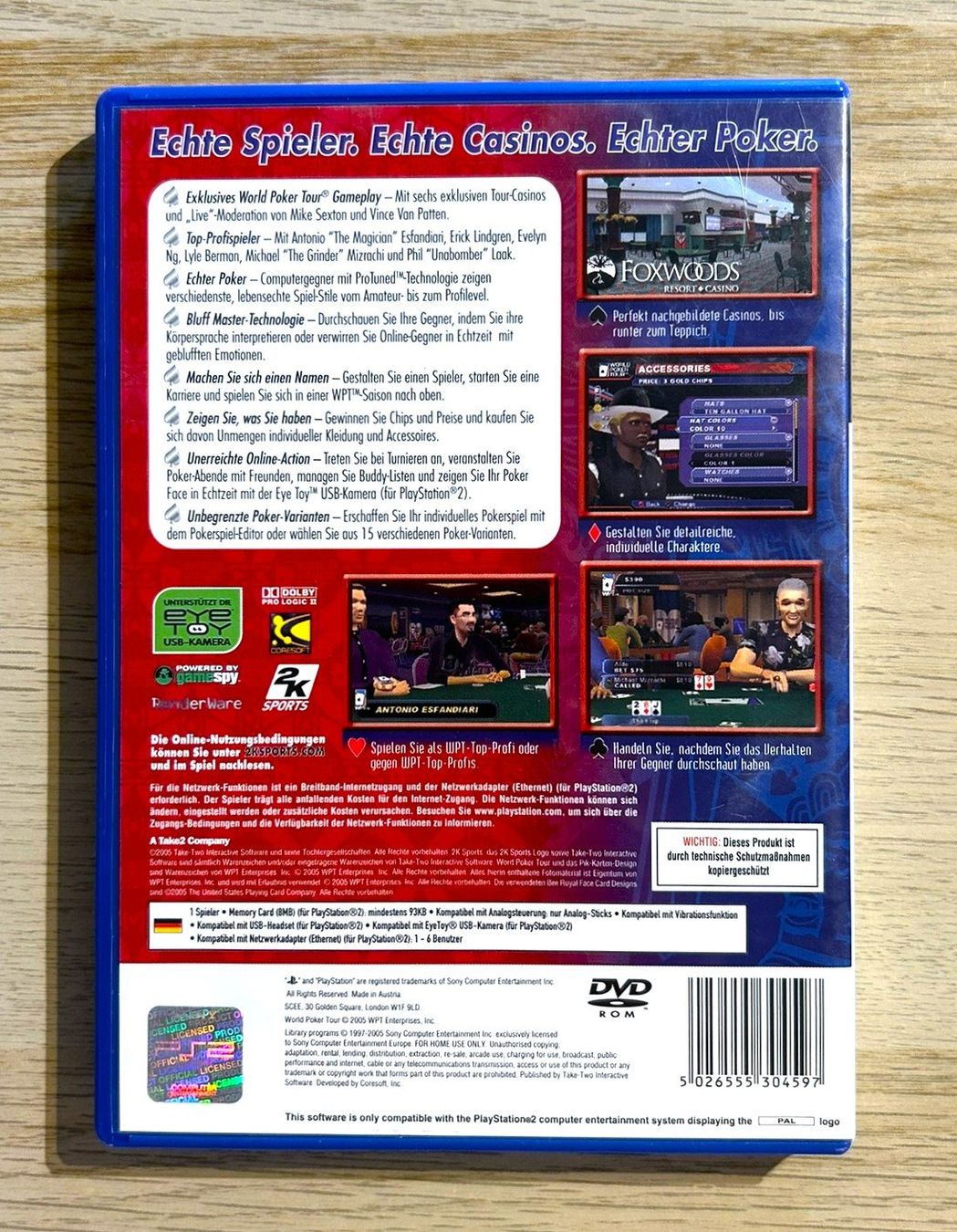 Sony Jeux: World Poker Tour PS2 – D'occasion à St. Gallen par Alpine.Arcade 1