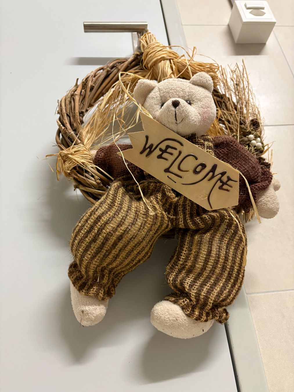 Tutte le decorazioni: Türkranz mit Teddybär - Welcome! – Usato da Basel venduto da Tierschutz-Flohmi 3