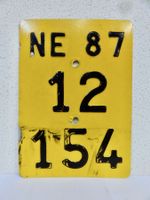 NE 87 MOFANUMMER MOFANUMMERNSCHILD TÖFFLINUMMER
