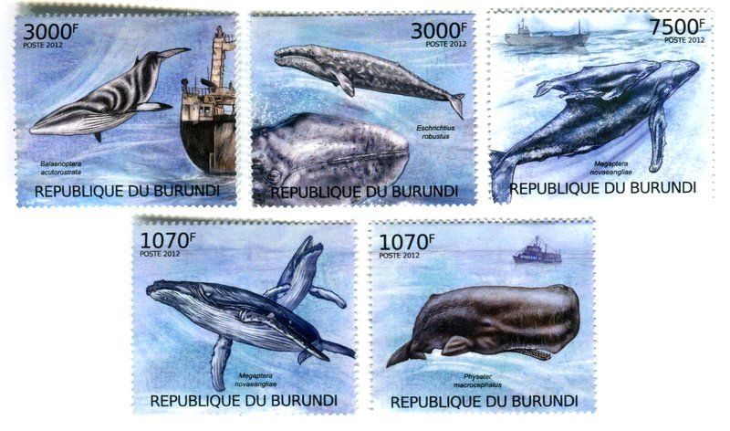 Tutti i francobolli: Briefmarken "Wale". Burundi. – Nuovo e nell'imballaggio originale da Basel venduto da Butsch5