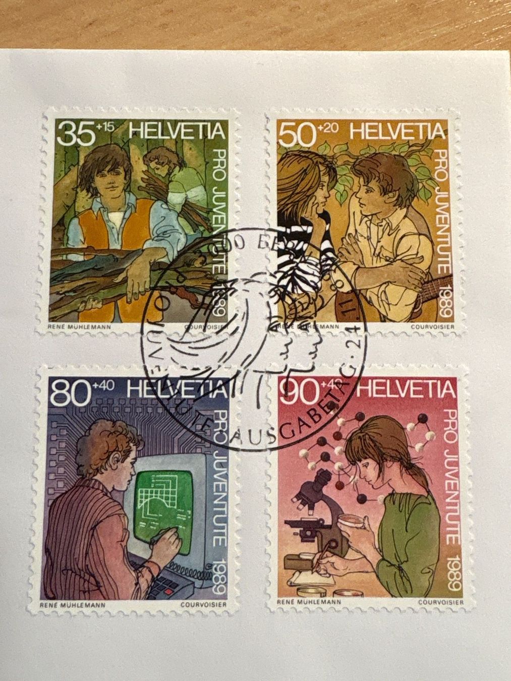 Tutti i francobolli: Pro Juventute Ersttagsbrief 1989 – Usato da Ibach venduto da lisch3 1