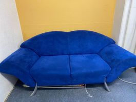 Echtes Alcantara 2 Zweisitzer Sofa