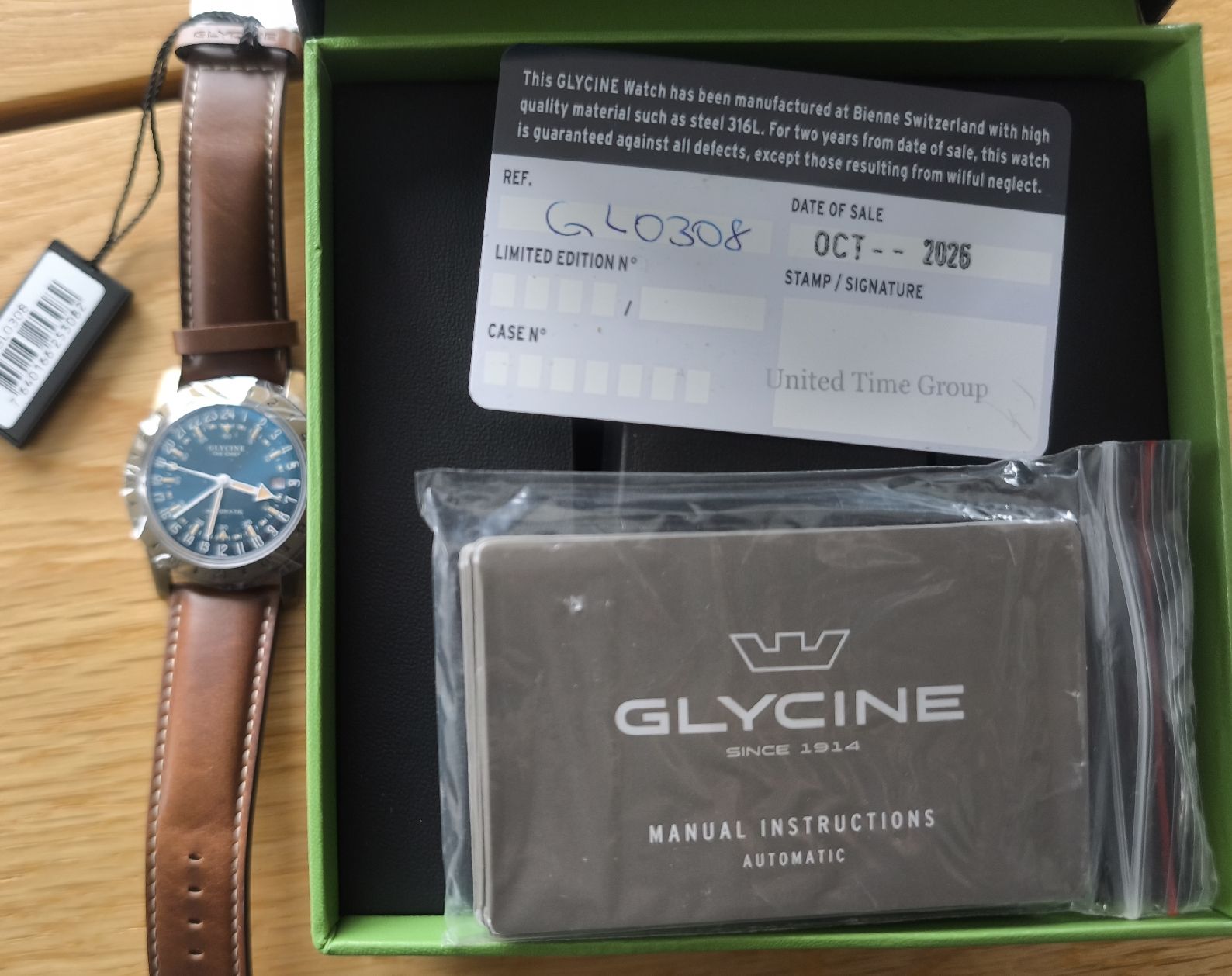 Vendo Glycine Airman GMT (Neu und originalverpackt) in Vairano für CHF ...