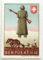 Soldatenmarke 2.WK, Gebirgs Füsilier Kp III/42, Wi Inf 330