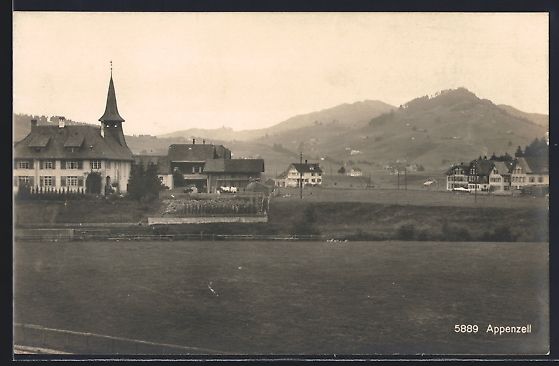 Cartoline postali: AK Appenzell, Ortspartie – Usato da Berlin venduto da bartko-reher