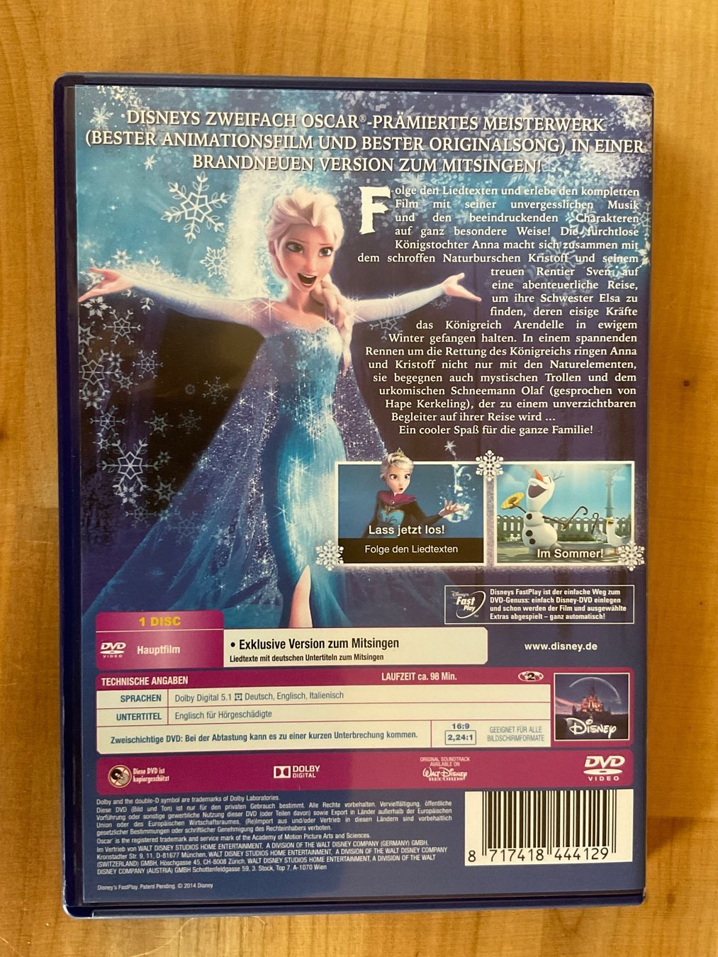 Tutti i DVDs: DVD Die Eiskönigin  / zum mitsingen – Usato da Rümlang venduto da Sambas19 1