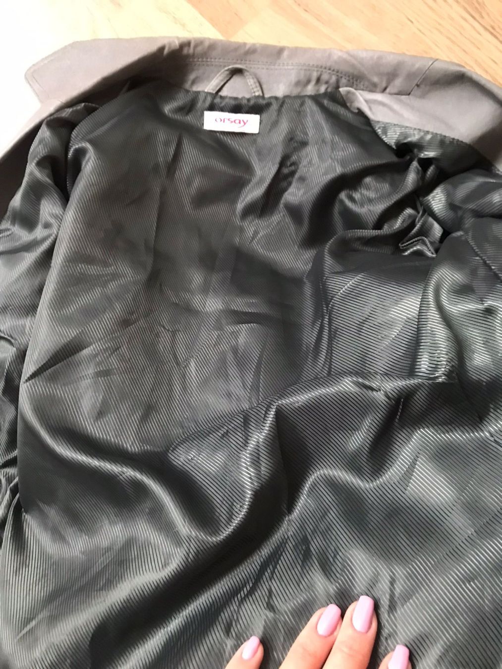 Orsay Giacche: graue Lederjacke Orsay M – Usato da Wallbach venduto da wonderlike 6