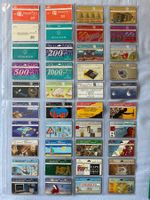 200 verschiedene Telefonkarten Belgien im Album