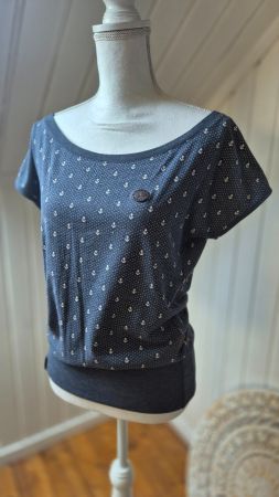 NAKETANO   💙  top  shirt   blau  ⚓   Grösse L