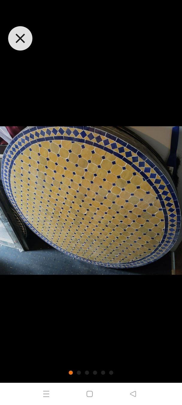 Tische: Gartentisch, Mosaiktisch, Terrassentisch, – Gebraucht aus Kreuzlingen von Annig-56 1