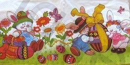 Serviette süsse Häsli (o109) 3Stk.