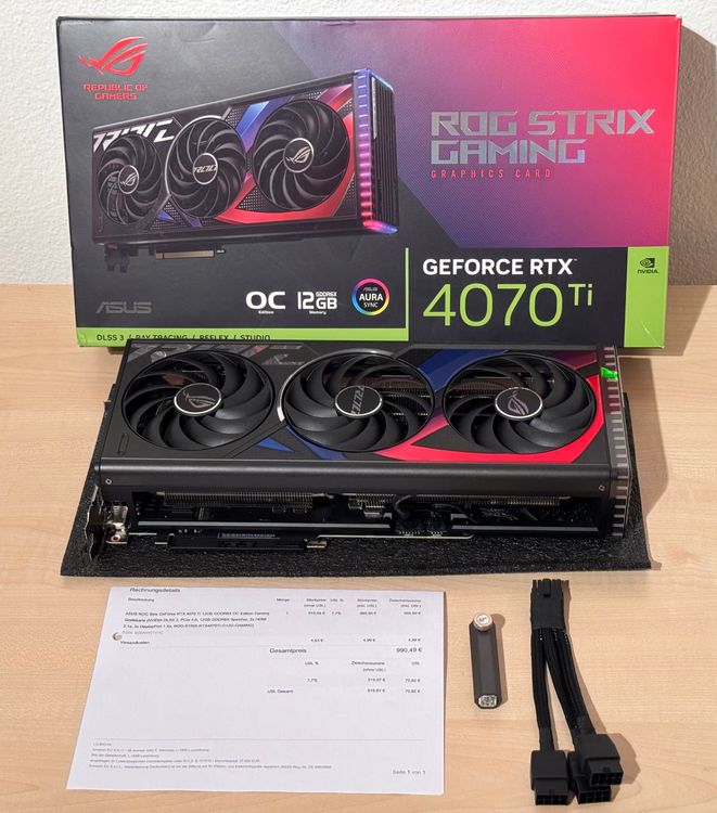 ASUS ROG Strix GeForce RTX 4070Ti, 12GB, GDDR6X, OC Edition (Neu ...