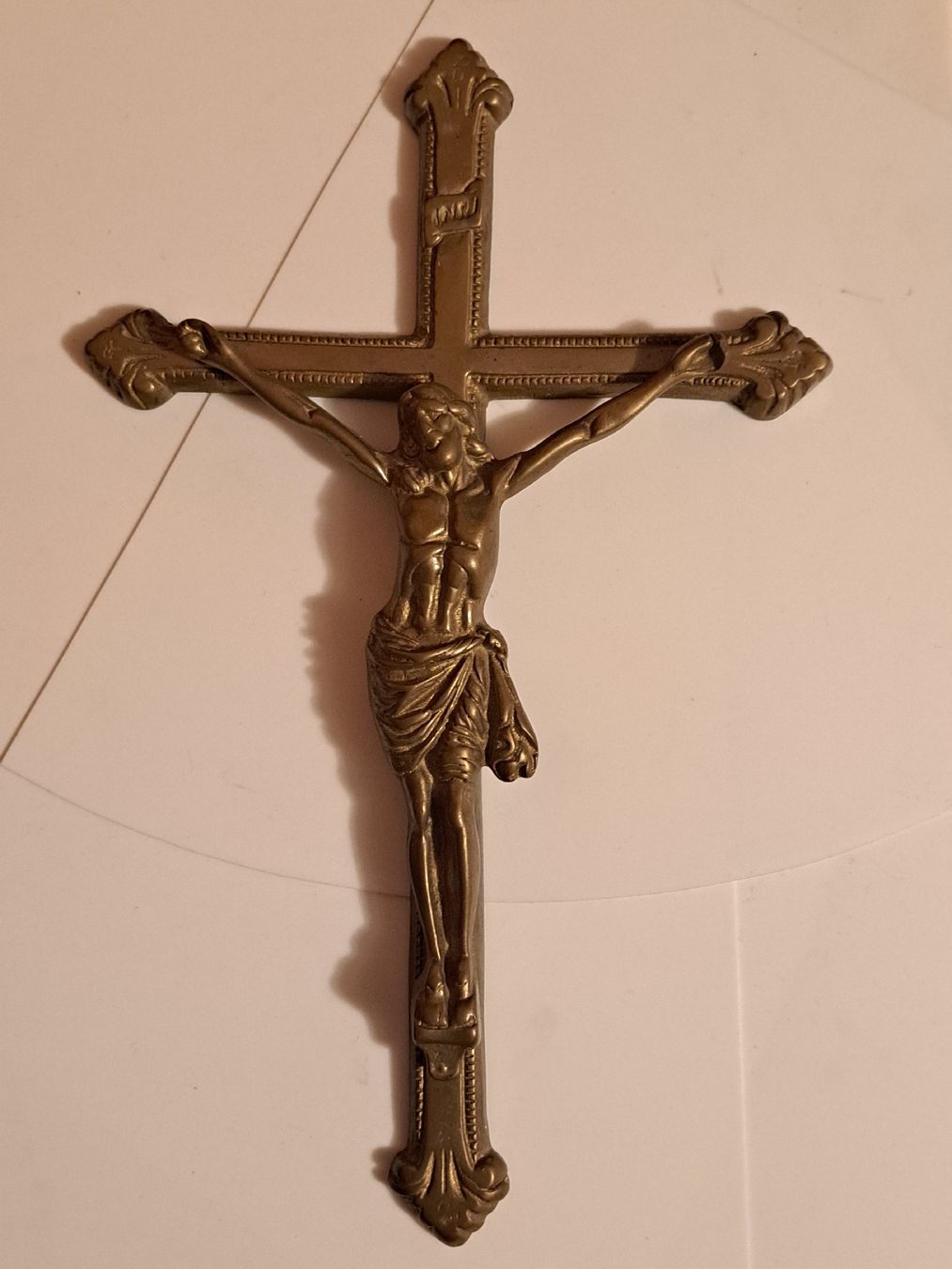 Statuette: Crucifix in Messing – Usato da Wettingen venduto da ML03
