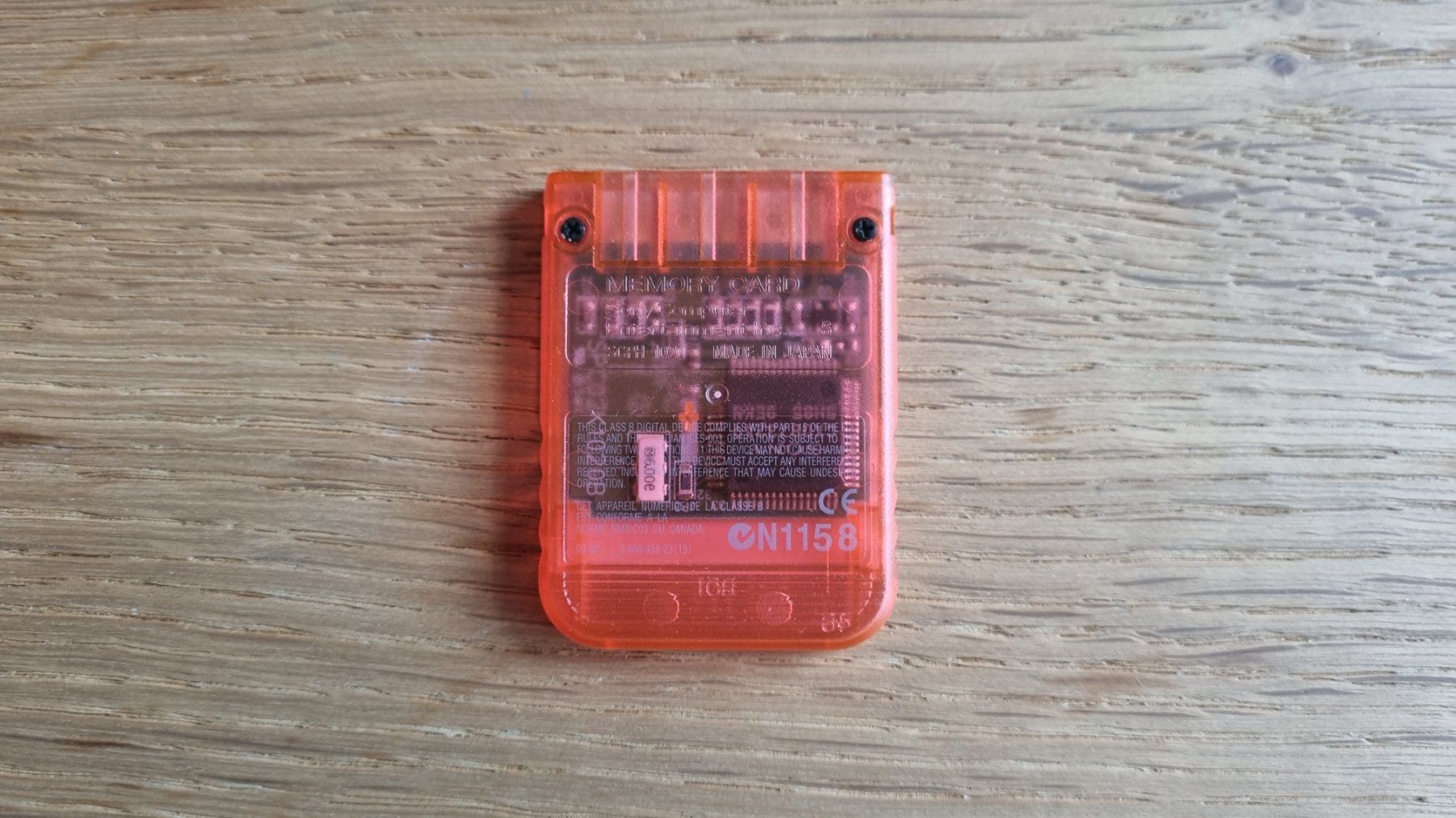 Sony Console: PS1 PlayStation 1 Memory Card Orange Original – Usato da Birsfelden venduto da val_d9c2 1