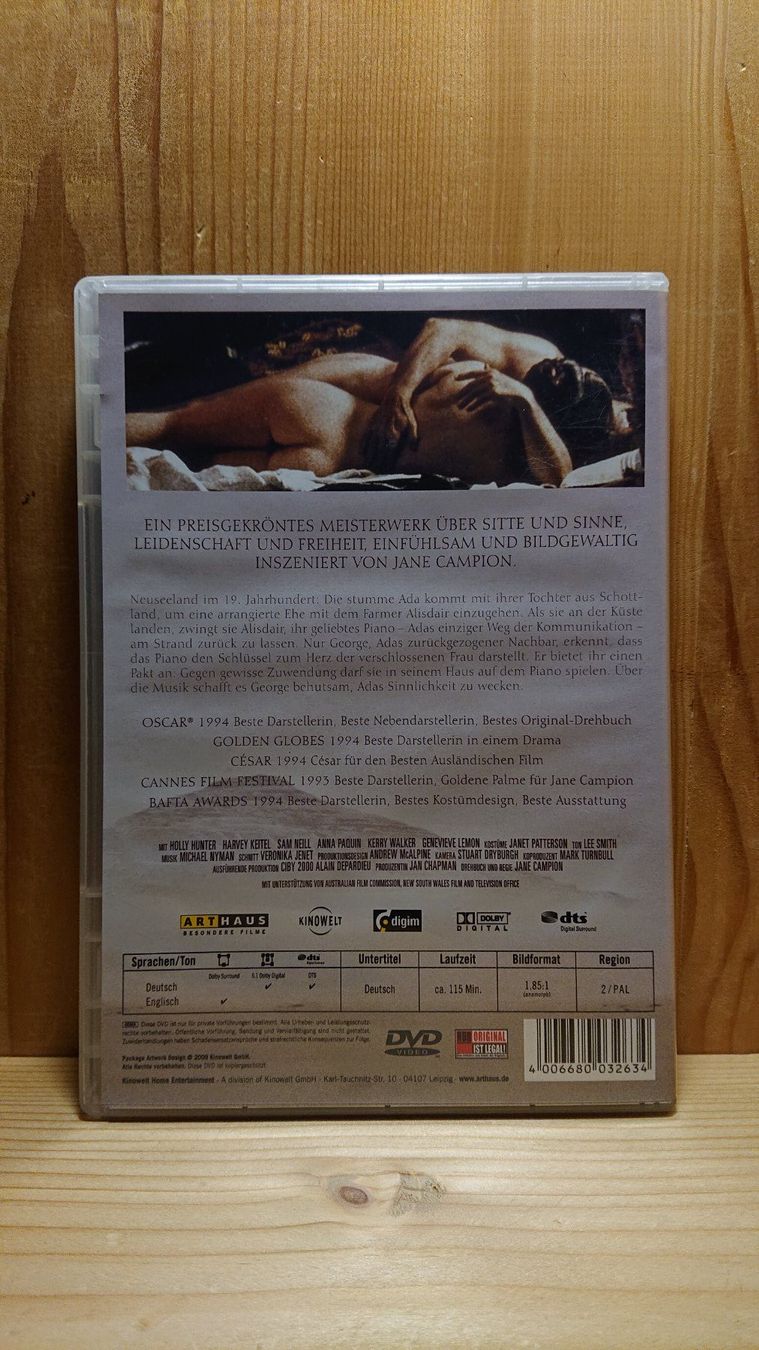Tutti i DVDs: DAS PIANO DVD mit Holly Hunter – Usato da Wilderswil venduto da Exebub 1
