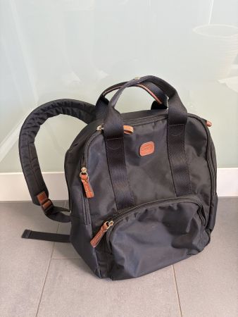 BRICS Mittelgroßer Rucksack aus Nylon mit Lederdetails
