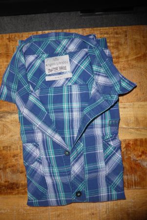 2 Herren Kurzarm Hemden Gr L/XL Blend / Angelo Litrico