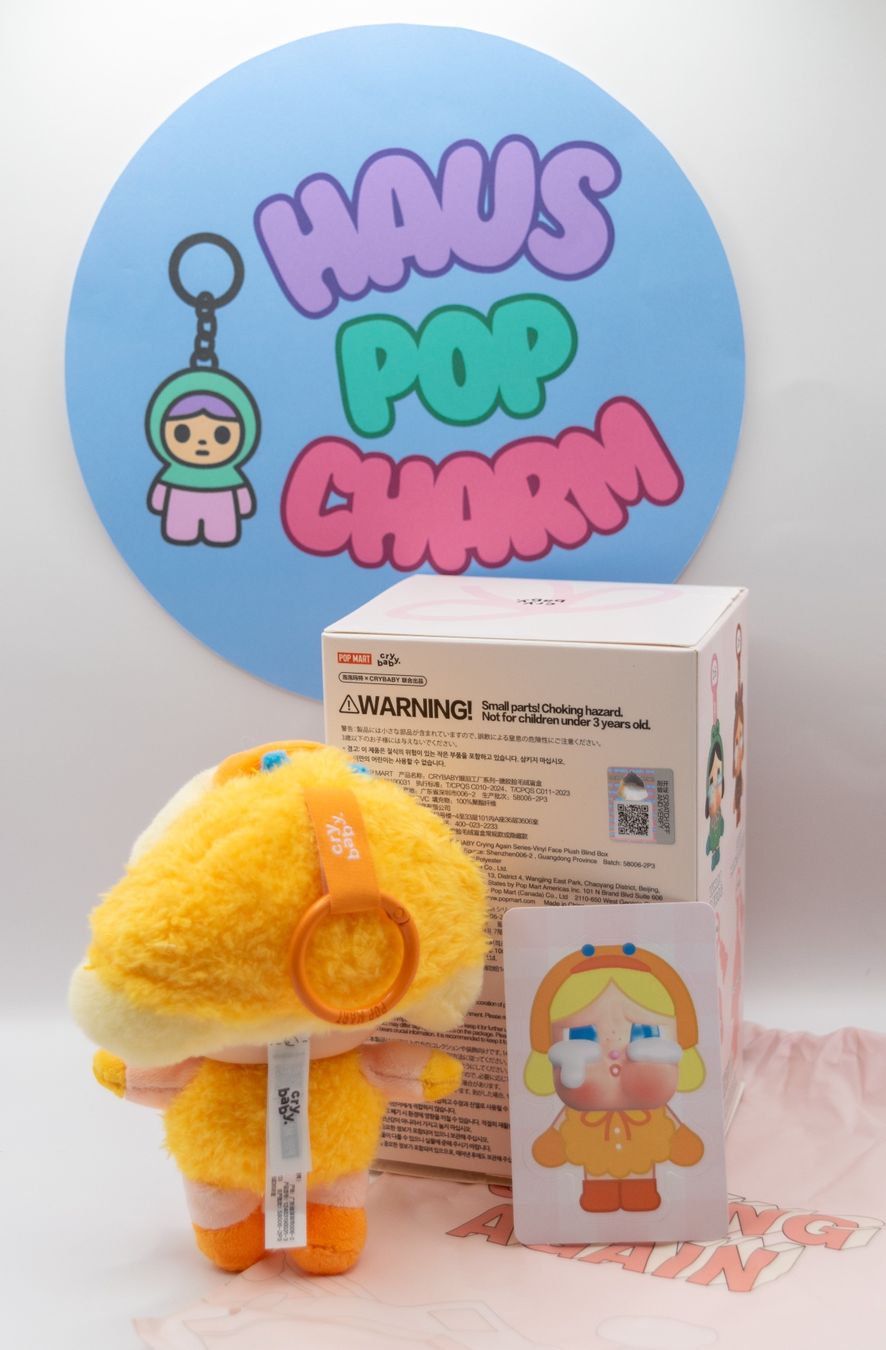 Pop Mart Statuette: POP MART CRYBABY Crying Again Plush DUCK YOU – Nuovo e nell'imballaggio originale da Belmont-Lausanne venduto da HausPopCharm 3