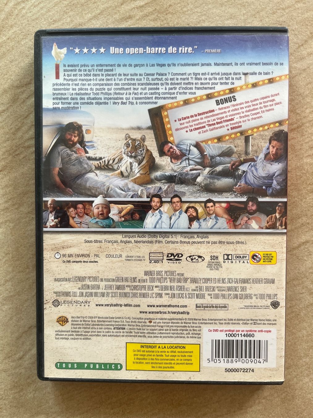 Tutti i DVDs: DVD Very Bad Trip en français – Usato da Vernayaz venduto da Darkfrost 1