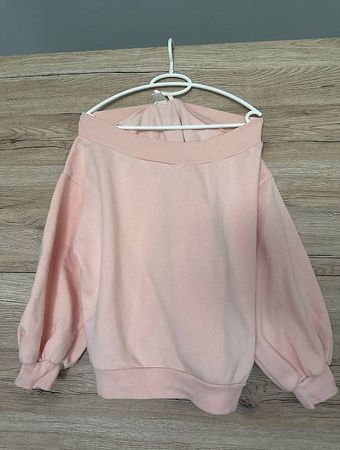 H&M Sweatshirt Damen Gr. L/40  Rosa & Schulterfrei